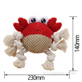 Crabe en peluche de jouets de chien grincement